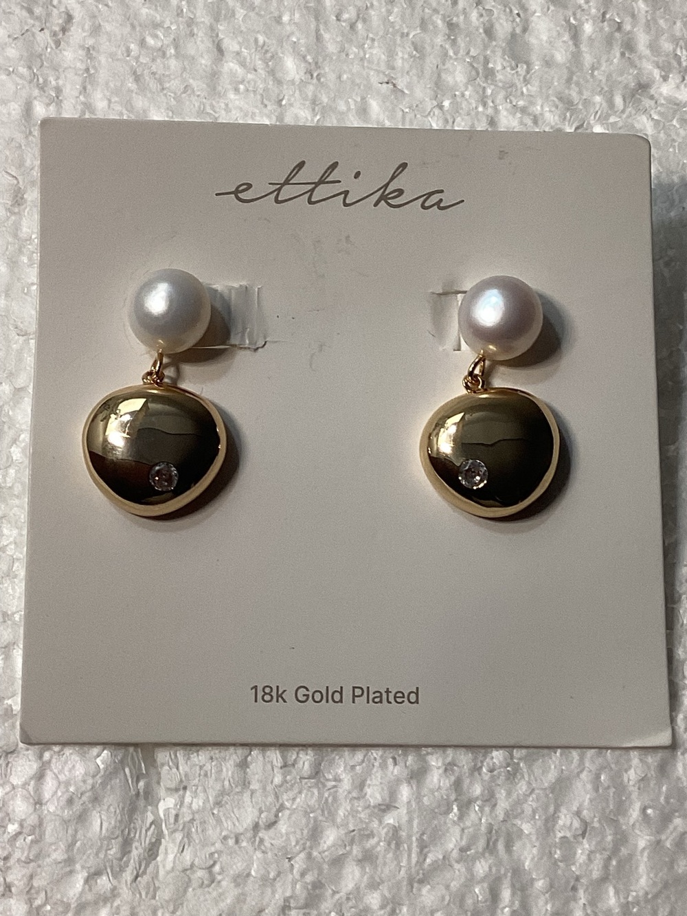 ETTIKA
Pebble and Freshwater Pearl Dangle Earrings